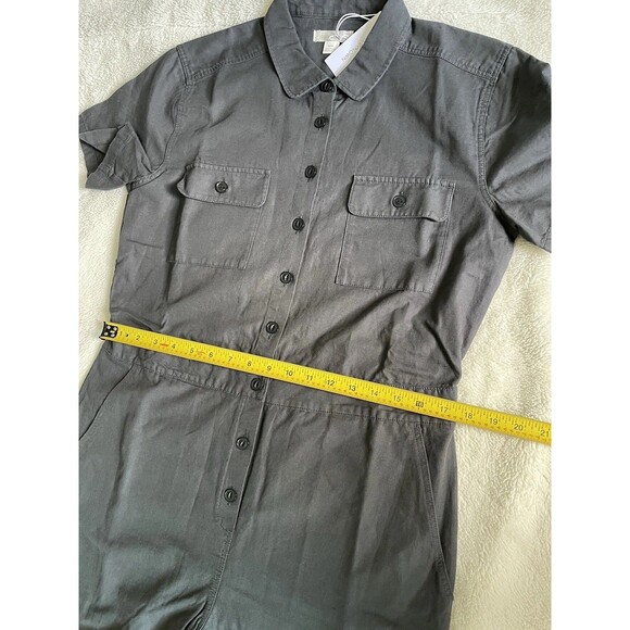 OUTERKNOWN S.E.A. Suit Modified Cap Sleeve Utility Romper Jumpsuit M Storm $168 - Picture 3 of 11